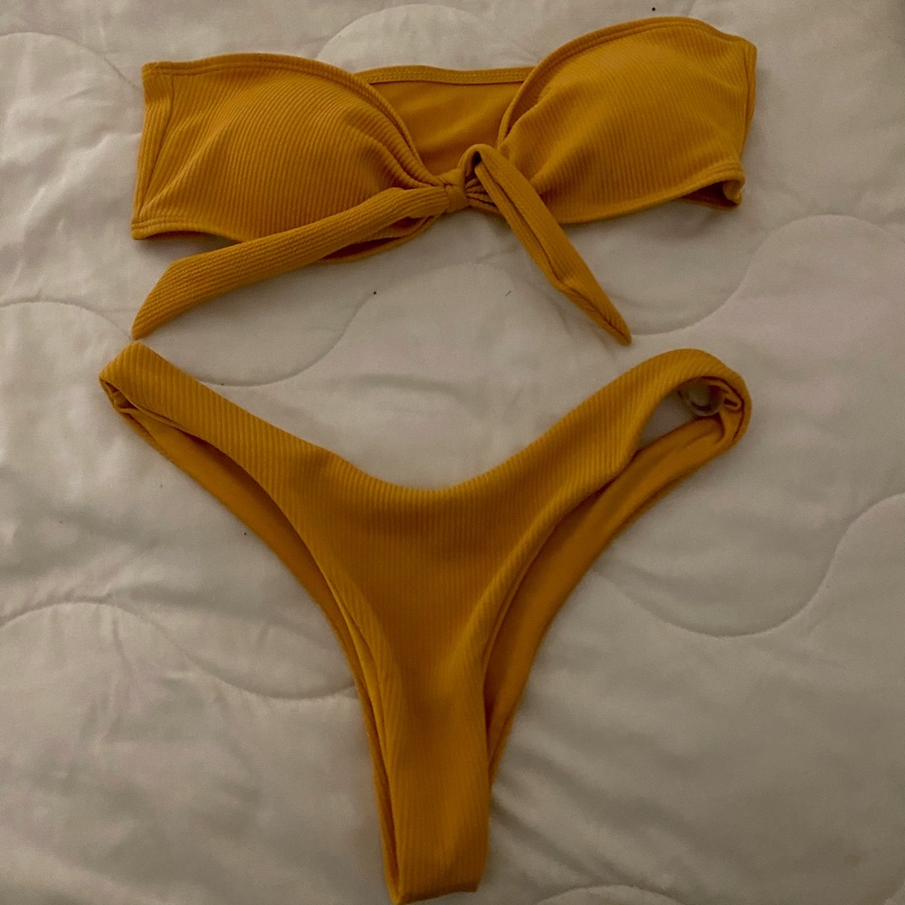 Yellow bikini set